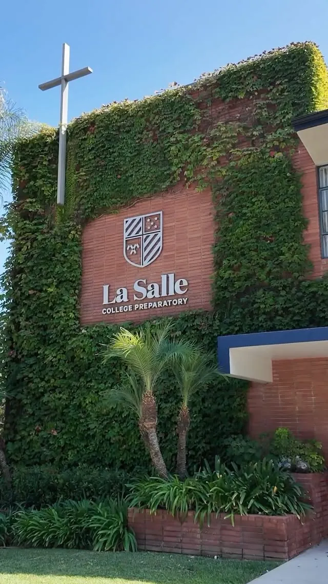 Open House reel on Instagram: the La Salle sign on its ivy-covered wall.