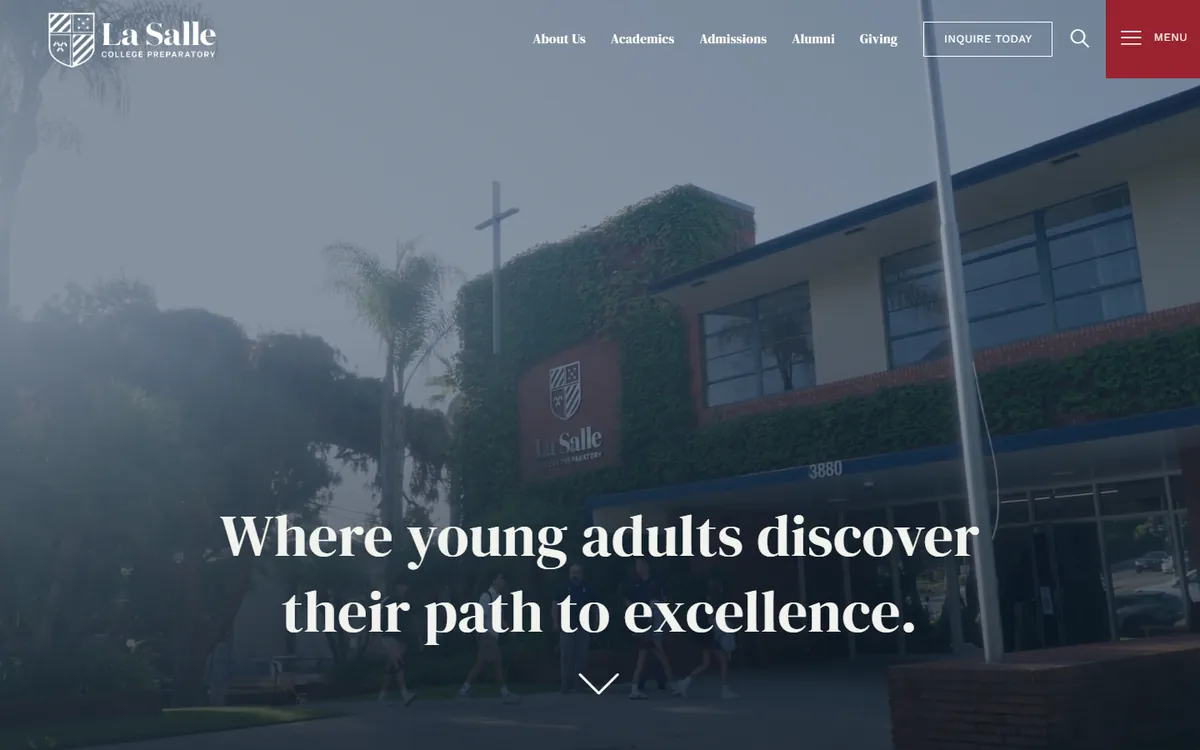 The La Salle College Preparatory homepage: Where young adults discover their path to excellence.