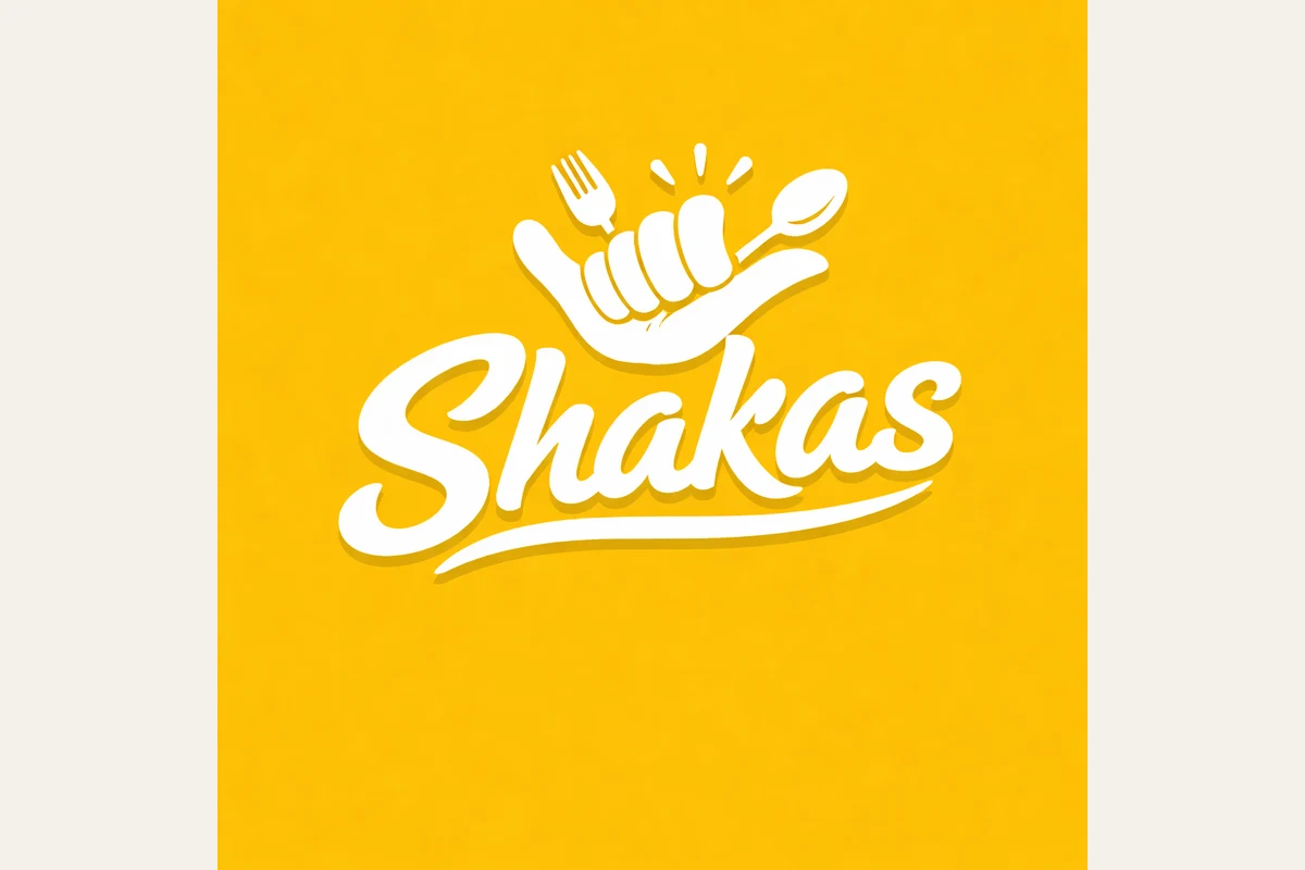 A sheet of Shaka's Plates & Tacos logo explorations.