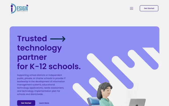 Homepage of iDesign EdTech