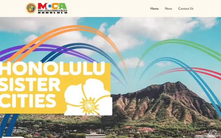 Homepage of Honolulu Sister City