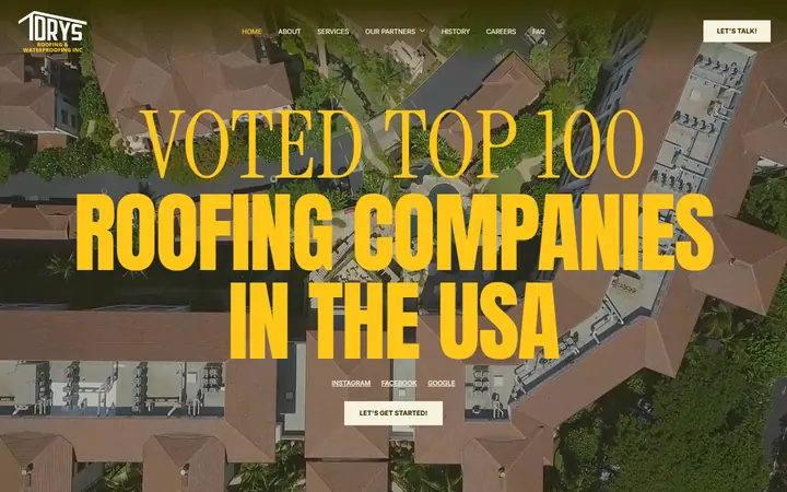 Homepage of Tory's Roofing
