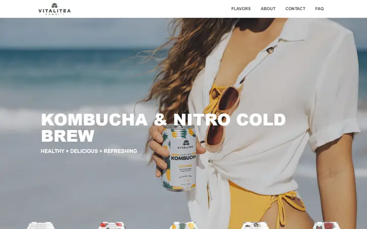 Homepage of Vitalitea